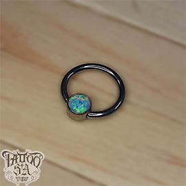 Captive com pedra titânio 18G MILLENNIUM